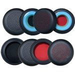 1 paar Für Plantronics UC B825 Kopfhörer Leder Schwamm Abdeckung Ohrenschützer, Red Mesh Sponge, Black Mesh Sponge, Red Mesh Leather, Black Mesh Leather – Bild 2