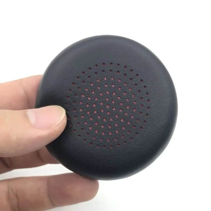 1 paar Für Plantronics UC B825 Kopfhörer Leder Schwamm Abdeckung Ohrenschützer, Red Mesh Sponge, Black Mesh Sponge, Red Mesh Leather, Black Mesh Leather – Bild 7