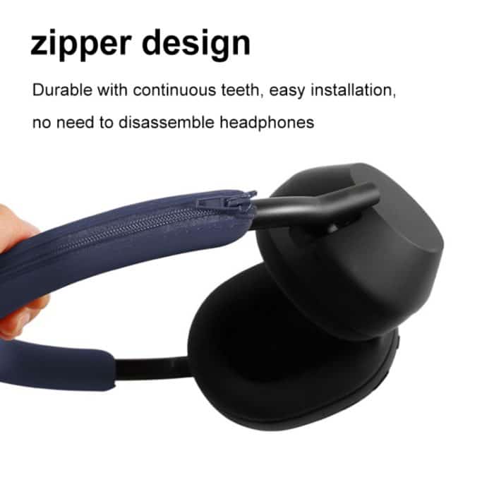 Für Sony WH-1000XM5 Bluetooth-Headset + Stirnband + Ohrenschützer-Schutzhülle, 3-in-1 Black, 3-in-1 White, 3-in-1 Red, 3-in-1 Dark Blue, 3-in-1 Beige – Bild 5