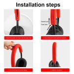 Für Sony WH-1000XM5 Bluetooth-Headset + Stirnband + Ohrenschützer-Schutzhülle, 3-in-1 Black, 3-in-1 White, 3-in-1 Red, 3-in-1 Dark Blue, 3-in-1 Beige – Bild 8