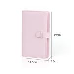 108-teiliges multifunktionales 3-Zoll-Fototicket-Kreditkarten-Aufbewahrungsbuch, Mint Green, Iris Purple, Light Cherry Pink, Hydrangea Blue, Jasmine White, Black Lychee Pattern, Brown Lychee Pattern – Bild 3