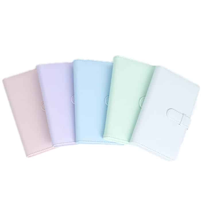 108-teiliges multifunktionales 3-Zoll-Fototicket-Kreditkarten-Aufbewahrungsbuch, Mint Green, Iris Purple, Light Cherry Pink, Hydrangea Blue, Jasmine White, Black Lychee Pattern, Brown Lychee Pattern – Bild 4