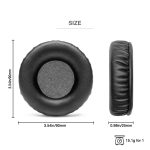 1 paar Kopfhörer Leder Schwamm Abdeckung Ohrenschützer Für Pioneer HDJ-X5 / HDJ-X7 / HDJ-X10 – Bild 3