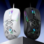T-WOLF G520 7-Tasten RGB Marquee Honeycomb Hollow Gaming-Maus mit Kabel – Bild 2