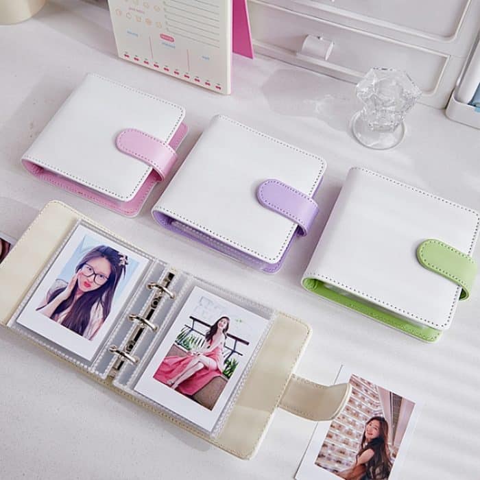 Multifunktionales Aufbewahrungsalbum aus PU-Leder mit 20 losen Blättern – Bild 8