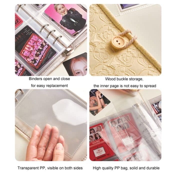 3/4 Zoll 20 Seiten Transparentes Aufbewahrungs-Fotokartenalbum – Bild 5