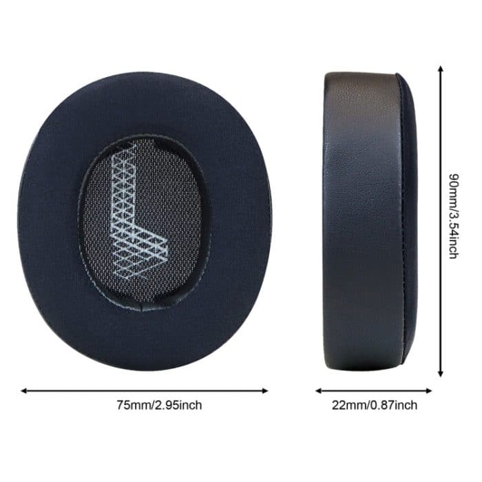 Für JBL Live 500BTNC, 2 Stück, Eisgefühl, Gel-Kopfhörerabdeckung, Schwamm-Ohrpolster, Ledertasche, For JBL Live 500BTNC – Bild 5