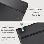 Leder A4 Meeting Clip Pad Business Office Dokument Clip Board Haftnotiz Clip Schreibblock – Bild 4