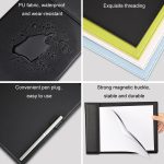Leder A4 Meeting Clip Pad Business Office Dokument Clip Board Haftnotiz Clip Schreibblock – Bild 5