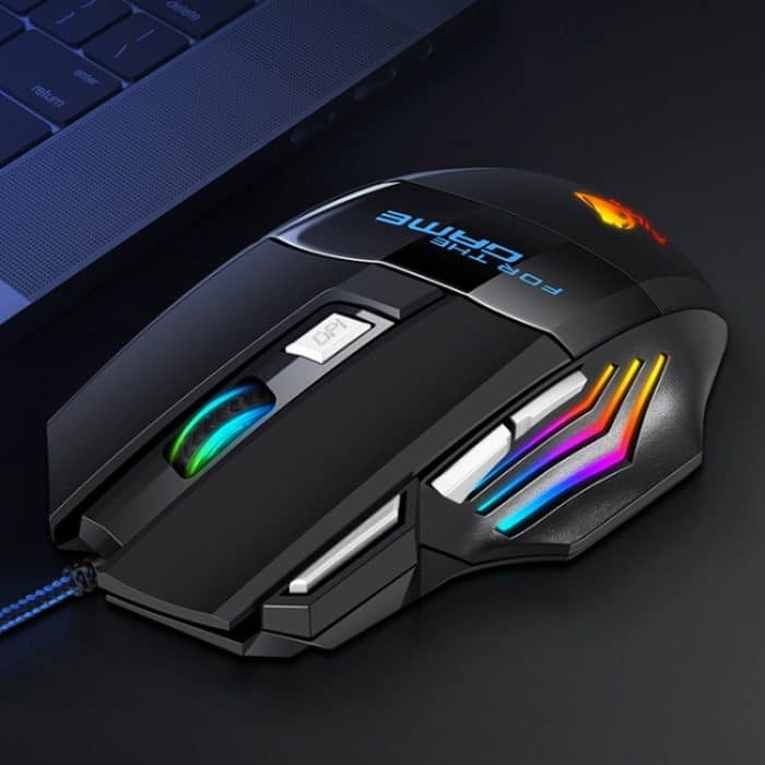 T-WOLF M1 7-Tasten RGB Atmosphärenlicht USB-Gaming-Maus mit Kabel – Bild 2
