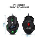 T-WOLF M1 7-Tasten RGB Atmosphärenlicht USB-Gaming-Maus mit Kabel – Bild 3