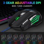 T-WOLF M1 7-Tasten RGB Atmosphärenlicht USB-Gaming-Maus mit Kabel – Bild 6