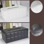 Tissue Box aus PU-Leder für Wohnzimmer, Couchtisch, Desktop-Papierhalter, Auto, Hotel, Tissue-Aufbewahrungsbox – Bild 6