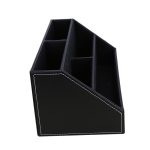 Desktop Schreibwaren Box Multi-funktionale PU Leder Hause Fach Diverse Organizer Lagerung Box, 24x13.5x12cm – Bild 7