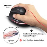ZELOTES T20 6-Tasten Vertikalgriff Ergonomische kabelgebundene Laptop-Maus, T20 – Bild 6