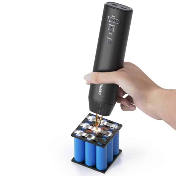 TBD0605434101A.jpg AWithZ Mini-Punktschweißgerät zum Selbermachen mit Nickelblechen, tragbar, Handgerät – Bild 1