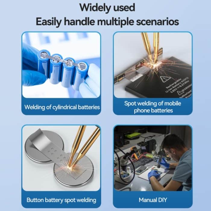 AWithZ Mini-Punktschweißgerät zum Selbermachen mit Nickelblechen, tragbar, Handgerät – Bild 14