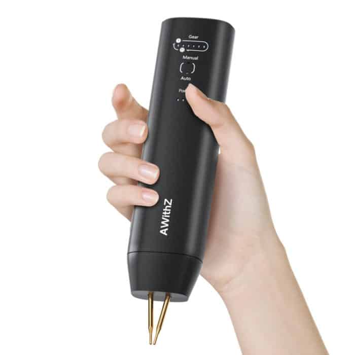 AWithZ Mini-Punktschweißgerät zum Selbermachen mit Nickelblechen, tragbar, Handgerät – Bild 3