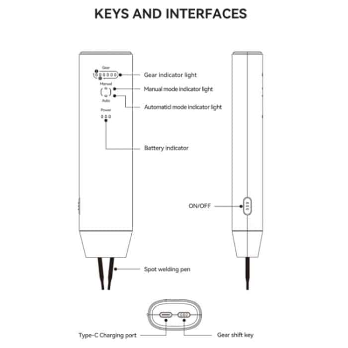 AWithZ Mini-Punktschweißgerät zum Selbermachen mit Nickelblechen, tragbar, Handgerät – Bild 5
