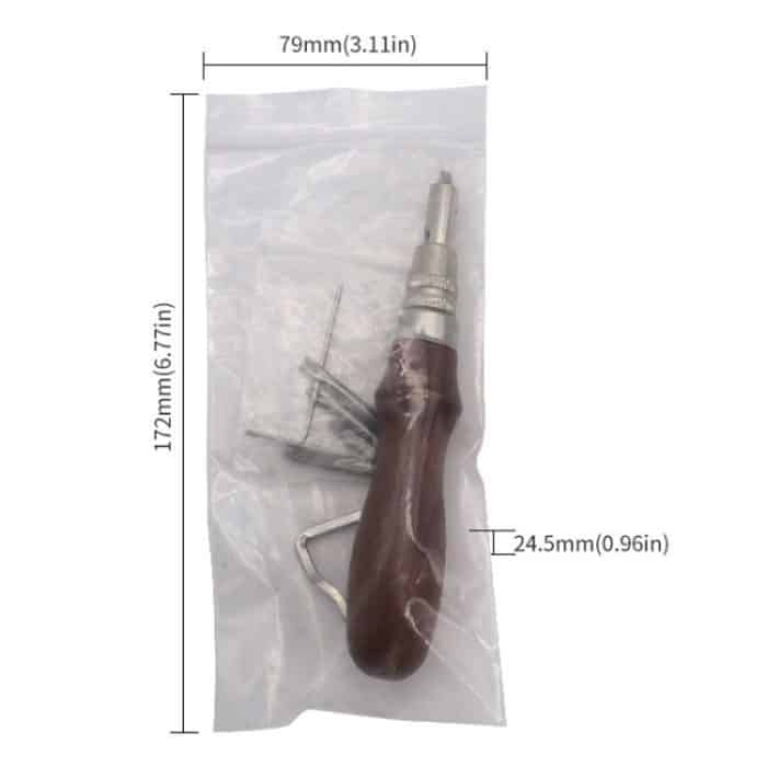 7 in 1 Lederkantenpresser, Nutschneider, Kantenschneider – Bild 8