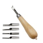 7-teiliges Set mit Holzgriff, Schnitzmesser, Kunst-Kombinationsset