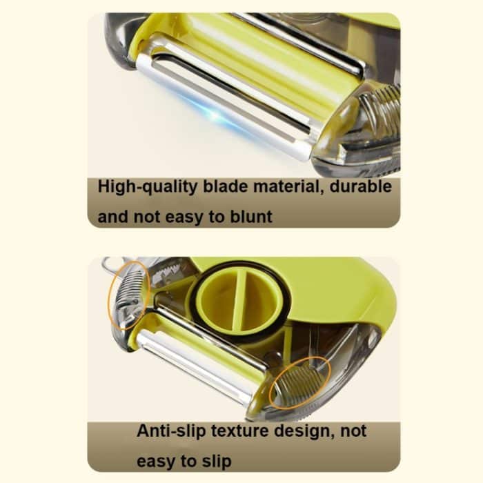 3-in-1 Multifunktions-Rotationsschäler Haushaltsküchenwerkzeuge Schaber Obstreibe – Bild 8