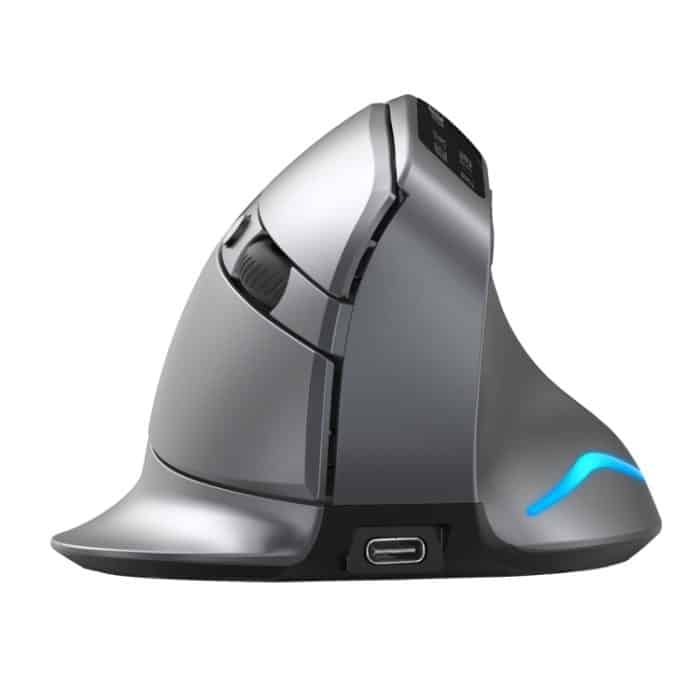 ZELOTES F-26C 8-Tasten 2,4G + Bluetooth Dual-Mode LED-Display Vertikaler Griff Kabellose Maus, F-26C – Bild 2