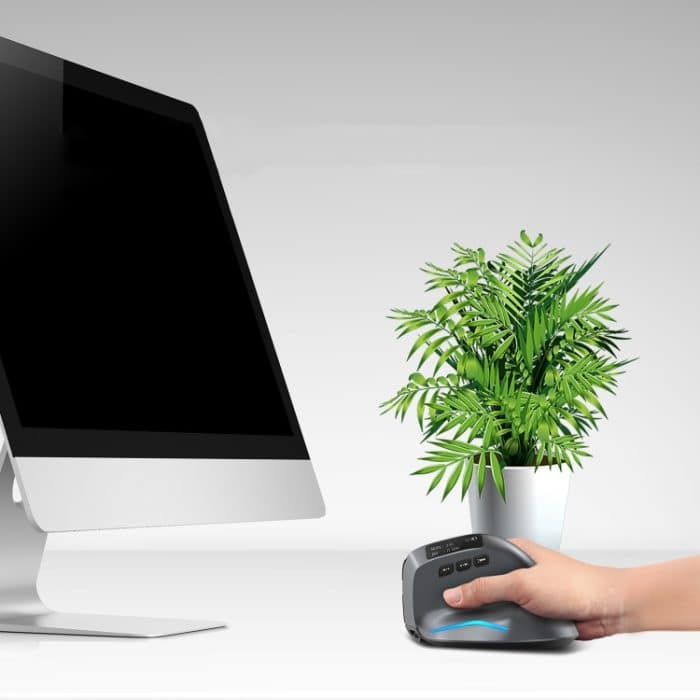 ZELOTES F-26C 8-Tasten 2,4G + Bluetooth Dual-Mode LED-Display Vertikaler Griff Kabellose Maus, F-26C – Bild 15