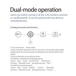 ZELOTES F-26C 8-Tasten 2,4G + Bluetooth Dual-Mode LED-Display Vertikaler Griff Kabellose Maus, F-26C – Bild 4