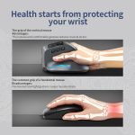 ZELOTES F-26C 8-Tasten 2,4G + Bluetooth Dual-Mode LED-Display Vertikaler Griff Kabellose Maus, F-26C – Bild 8