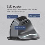 ZELOTES F-26C 8-Tasten 2,4G + Bluetooth Dual-Mode LED-Display Vertikaler Griff Kabellose Maus, F-26C – Bild 9