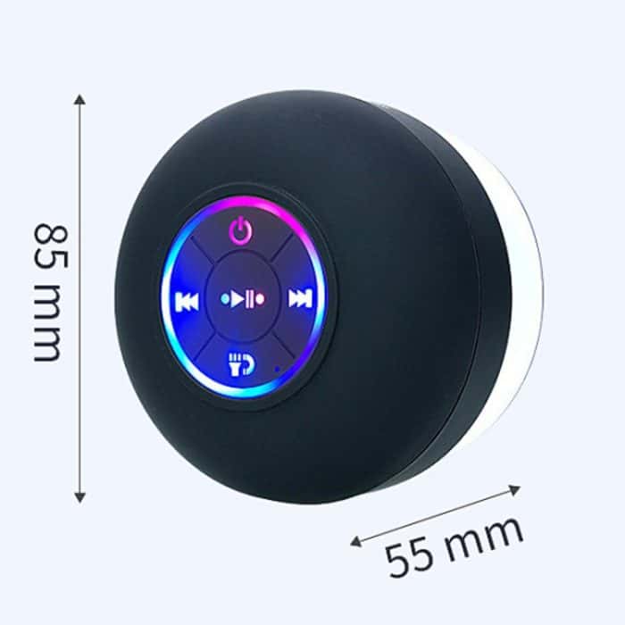 Badezimmer Saugnapf Wasserdicht Bluetooth Stereo Tragbarer Home Outdoor Schillernder bunter Lautsprecher – Bild 3
