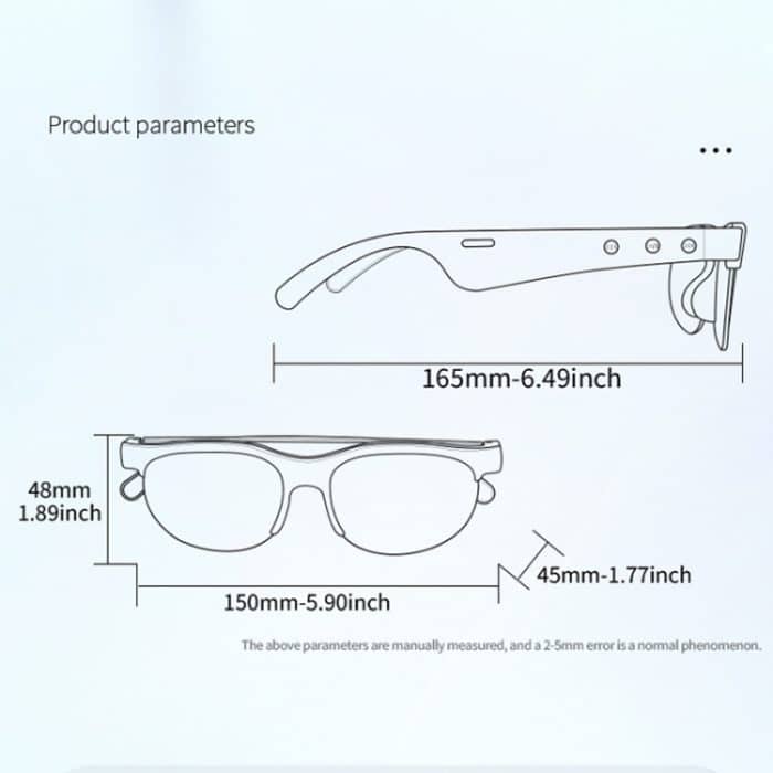 XG88Pro Smart Stereo Bluetooth Headset Brille Outdoor Radfahren Drahtlose Anrufbrille, XG88Pro – Bild 5
