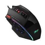 ZELOTES C13 13-Tasten RGB-Lichteffekt-Programmierung Makro Benutzerdefinierte Gaming-Maus mit Kabel, C13