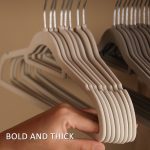 10 teile/paket 41cm Beflockung Kleiderbügel Nicht-Slip Spurlose Kleidung Rack Haken – Bild 3