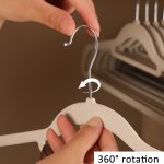 10 teile/paket 41cm Beflockung Kleiderbügel Nicht-Slip Spurlose Kleidung Rack Haken – Bild 7