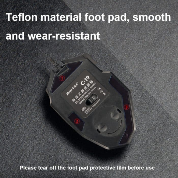 ZELOTES C19 12-Tasten Ergonomische Programmierung Individuelle Kabelmaus, C19 – Bild 11