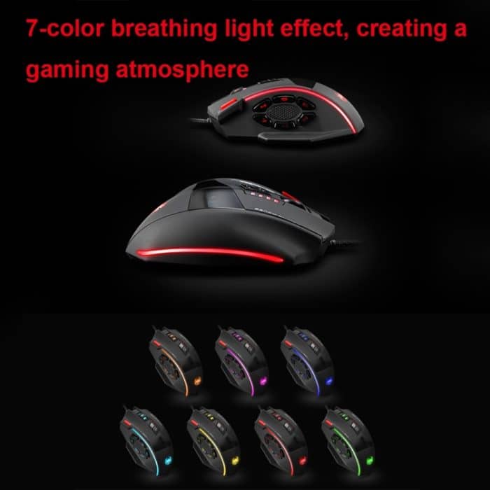 ZELOTES C19 12-Tasten Ergonomische Programmierung Individuelle Kabelmaus, C19 – Bild 6