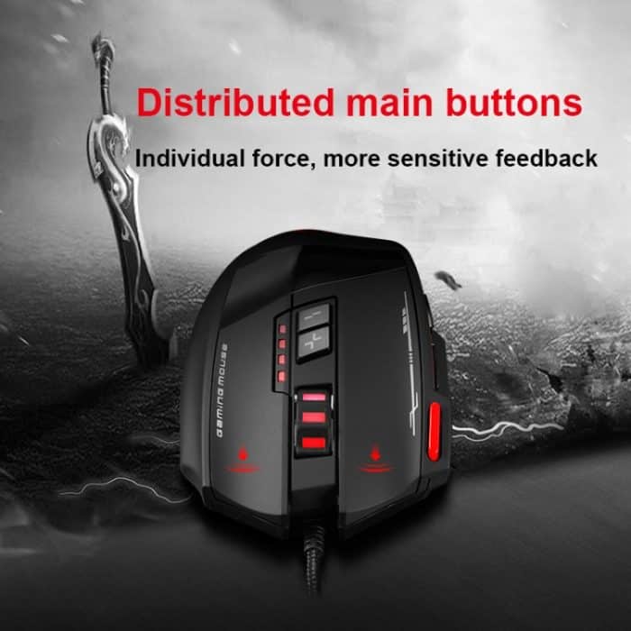 ZELOTES C19 12-Tasten Ergonomische Programmierung Individuelle Kabelmaus, C19 – Bild 7