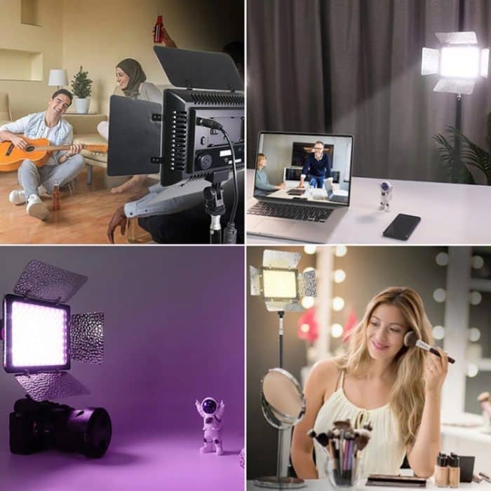 WS-300II Video-Fülllicht LED-Beauty-Shooting-Licht mit zwei Farbtemperaturen, Single Lamp+US Plug Adapter, Single Lamp+EU Plug Adapter – Bild 11