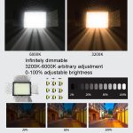 WS-300II Video-Fülllicht LED-Beauty-Shooting-Licht mit zwei Farbtemperaturen, Single Lamp+US Plug Adapter, Single Lamp+EU Plug Adapter – Bild 6