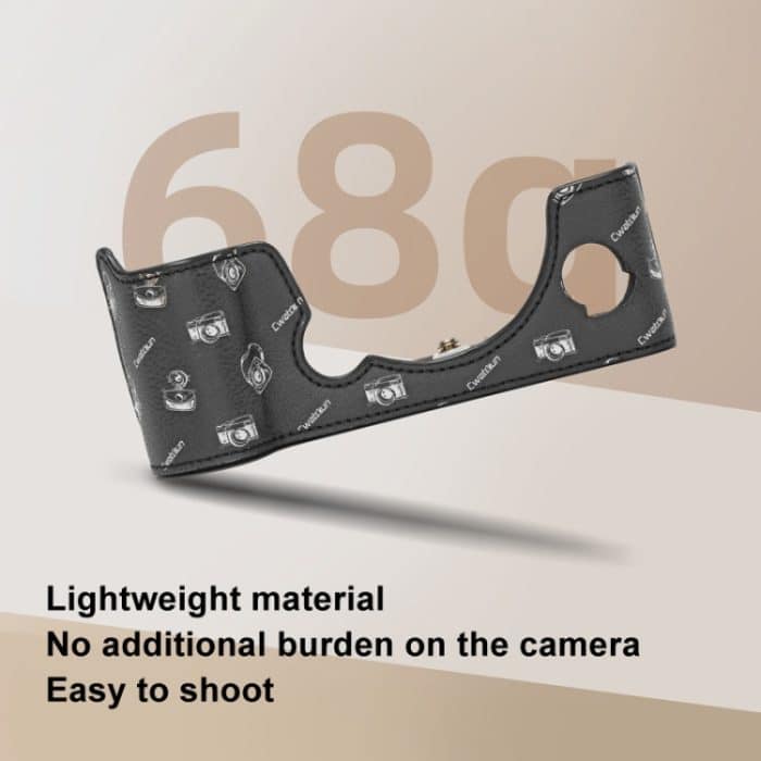 Für FUJIFILM X-T5 Cwatcun D161 Vintage Kameraständer Kamera Schutzhülle aus Leder – Bild 6