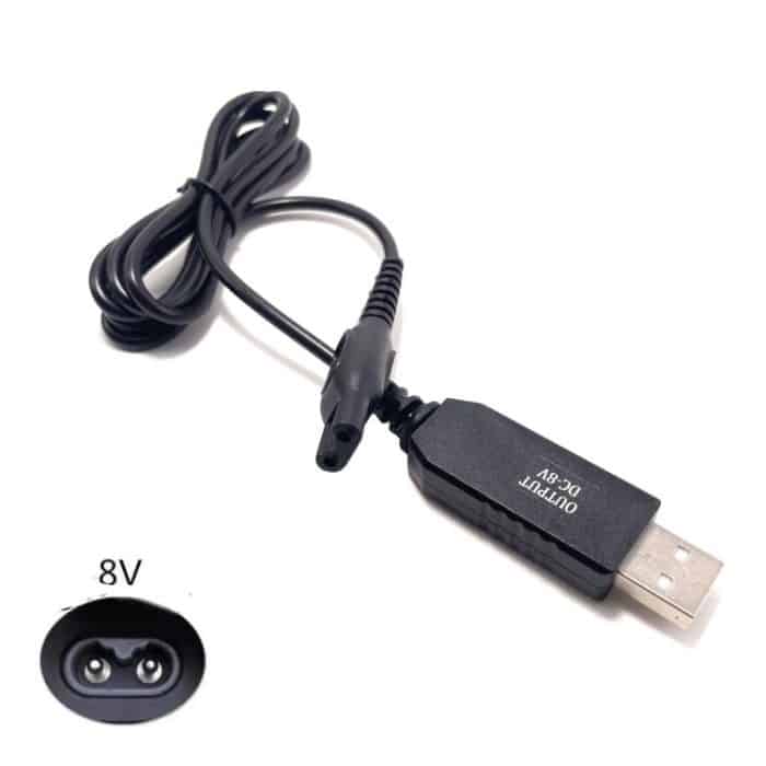 Für Philips Rasierer HQ850 8V USB Ladekabel Netzkabel – Bild 1