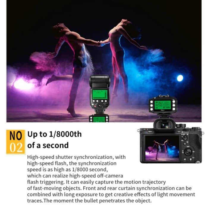 Pixel King Pro Kamera Kabelloser Funkblitz TTL Sender und Empfänger, For Nikon, For Sony – Bild 4