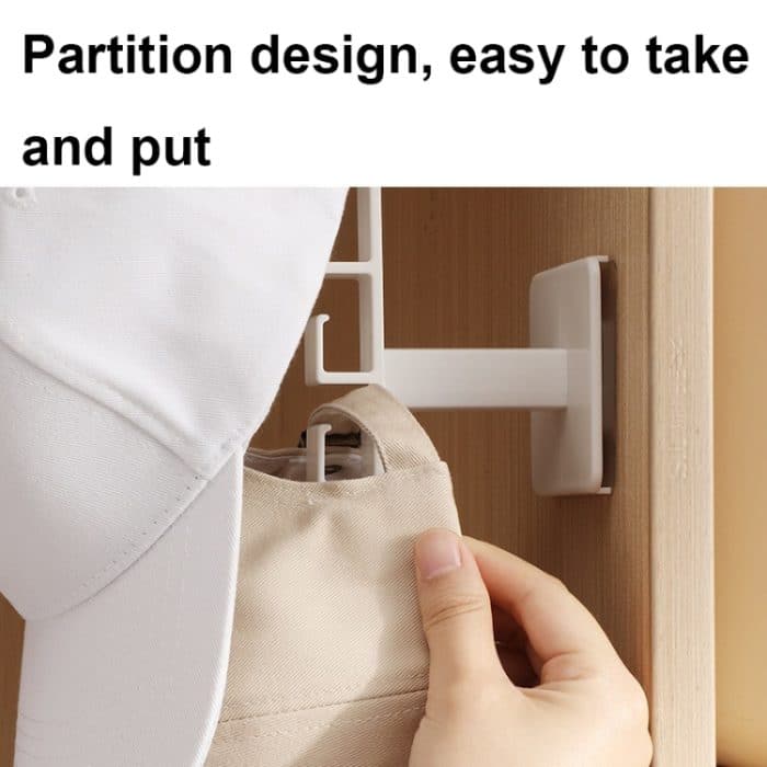 Punch-freies Partition L-förmigen Stirnband und Haar Zubehör Lagerung Rack Hut Lagerung Regal – Bild 4