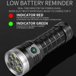 Aluminium Ring 8 Löcher Gerade Taschenlampe Outdoor Camping Taschenlampe, W5185 – Bild 3