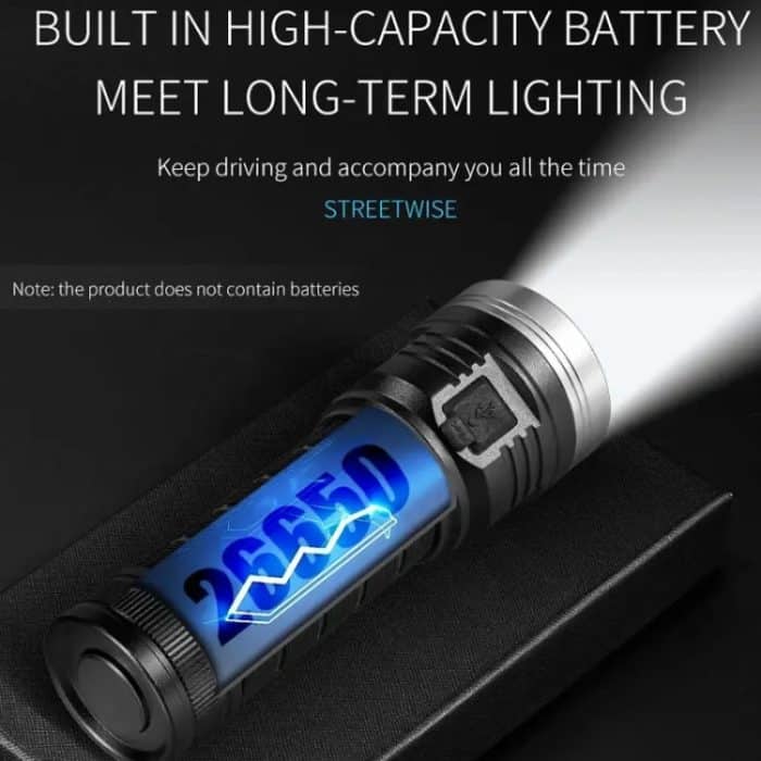 Aluminium Ring 8 Löcher Gerade Taschenlampe Outdoor Camping Taschenlampe, W5185 – Bild 8