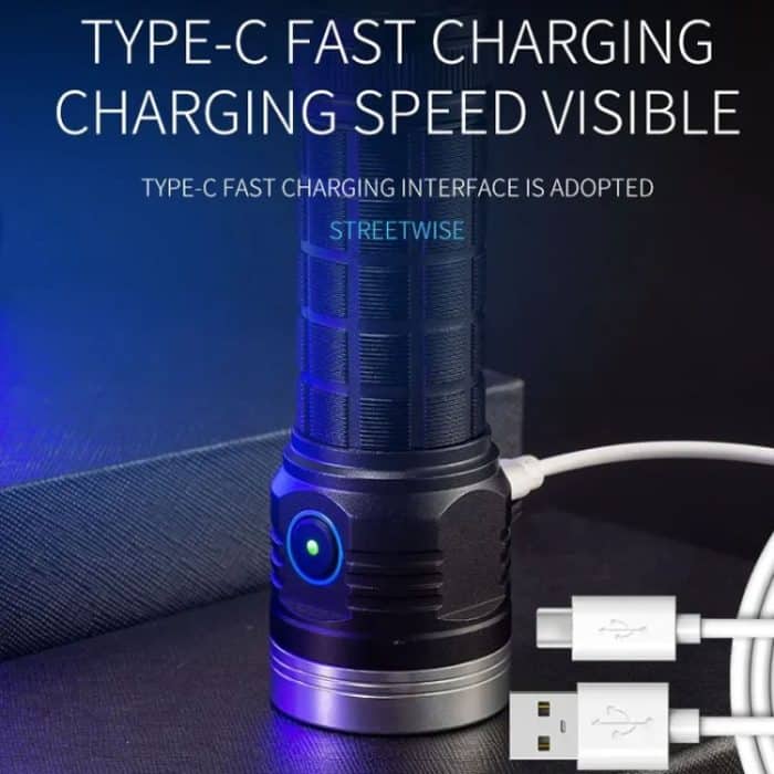 Aluminium Ring 8 Löcher Gerade Taschenlampe Outdoor Camping Taschenlampe, W5185 – Bild 9