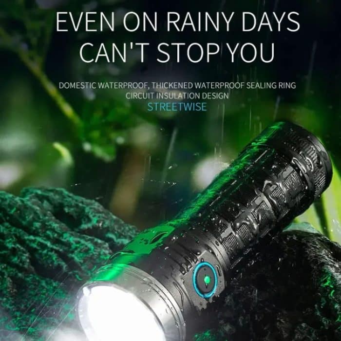 Aluminium Ring 8 Löcher Gerade Taschenlampe Outdoor Camping Taschenlampe, W5185 – Bild 10