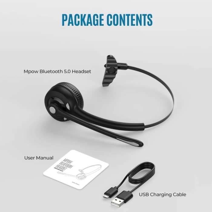 Bluetooth 5.0 Mono Kabelloses Business-Headset Kundenservice-Headset – Bild 8